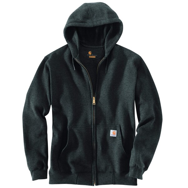 Carhartt Men's TS0122 M LseFit MW FZip Swtshrt S REG S Full Zip Loose Carbon Heather TS0122-M / K122-026SREG - main